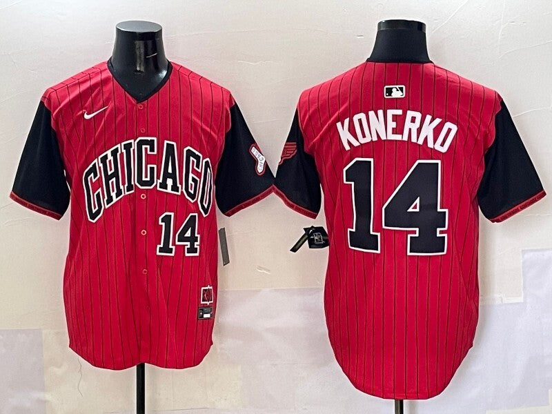 Chicago White Sox #14 Paul Konerko White Sox Collaboration Style 4 Baseball Jersey baseball jersey product view 1
