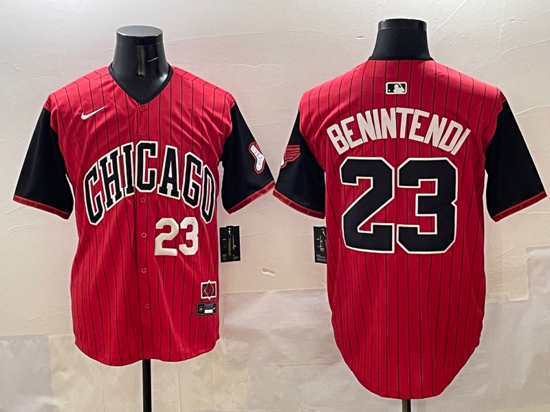 Chicago White Sox #23 Andrew Benintendi White Sox Collaboration Style 4 Baseball Jersey baseball jersey product view 1