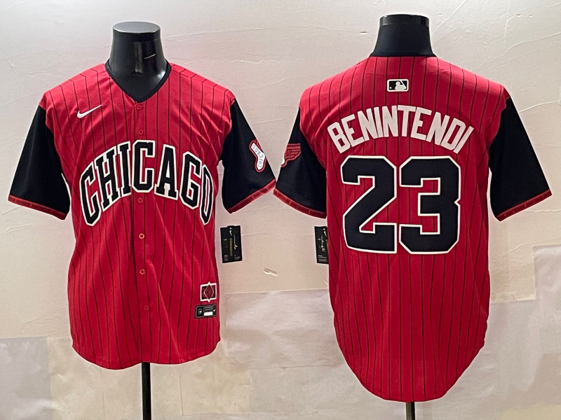 Chicago White Sox #23 Andrew Benintendi White Sox Collaboration Style 5 Baseball Jersey baseball jersey product view 1