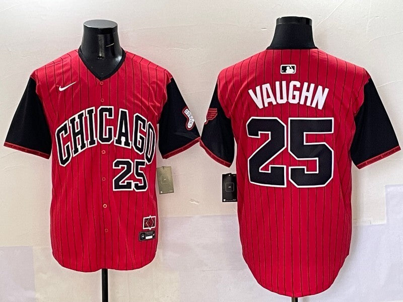 Chicago White Sox #25 Andrew Vaughn White Sox Collaboration Style 1 Baseball Jersey baseball jersey product view 1