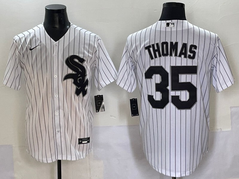 Chicago White Sox #35 Frank Thomas White Sox Adult Style 2 Baseball Jersey baseball jersey product view 1