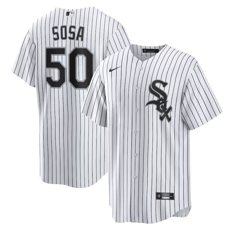 Chicago White Sox #50 Lenyn Sosa Home Replica Jersey - White Style 1 Baseball Jersey baseball jersey product view 1