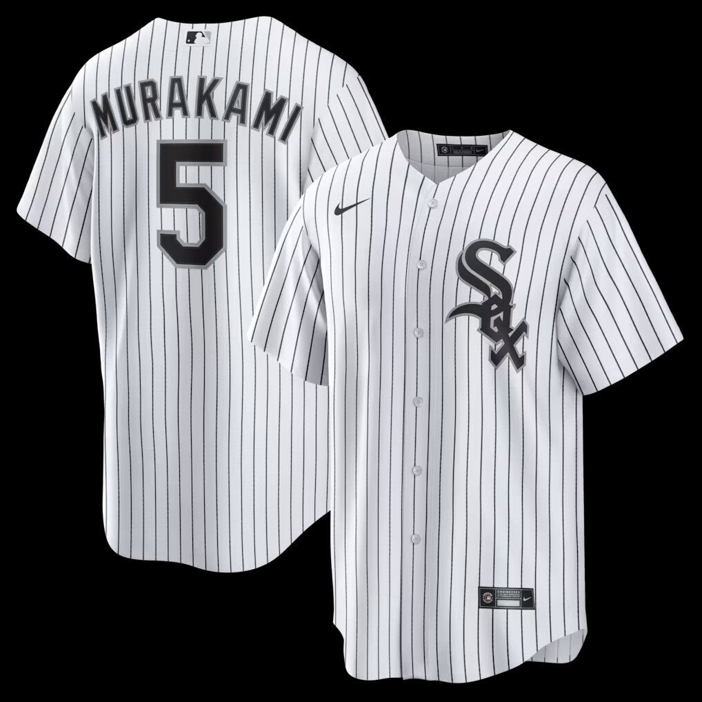Chicago White Sox #5 Munetaka Murakami Home Replica Jersey - White Baseball Jersey baseball jersey product view 1
