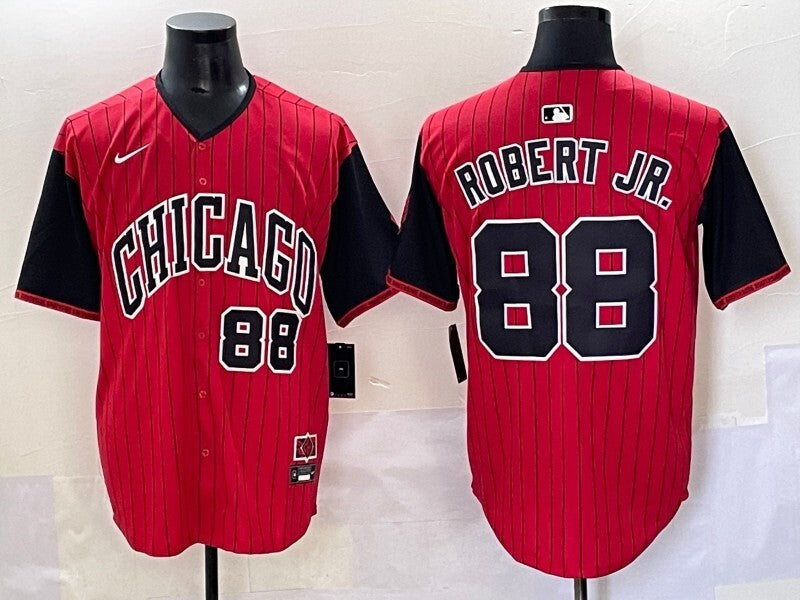 Chicago White Sox #88 Luis Robert Jr. White Sox Collaboration Style 2 Baseball Jersey baseball jersey product view 1