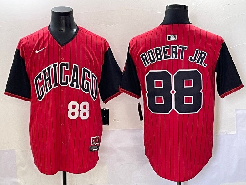 Chicago White Sox #88 Luis Robert Jr. White Sox Collaboration Style 3 Baseball Jersey baseball jersey product view 1