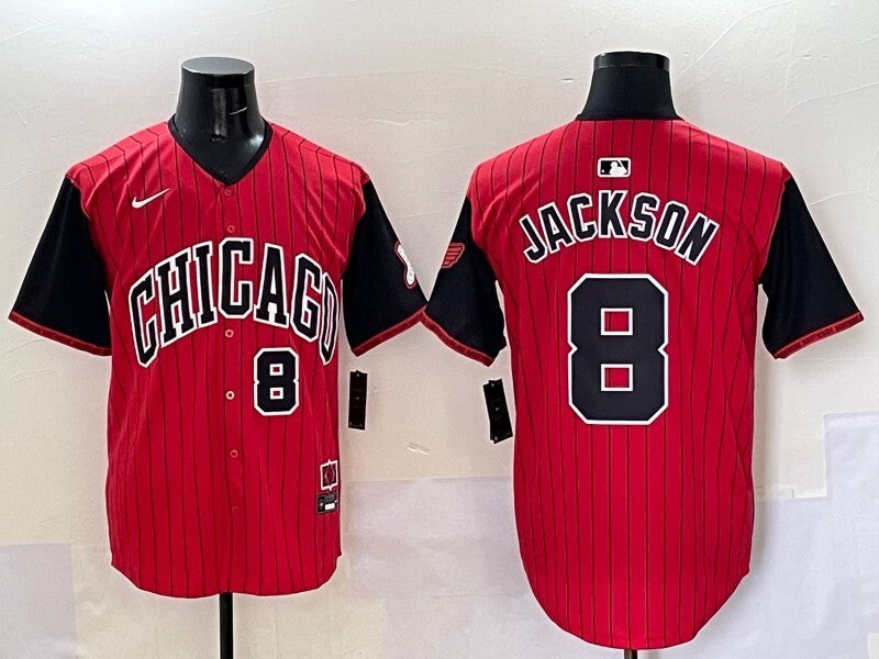 Chicago White Sox #8 Bo Jackson White Sox Collaboration Style 3 Baseball Jersey baseball jersey product view 1