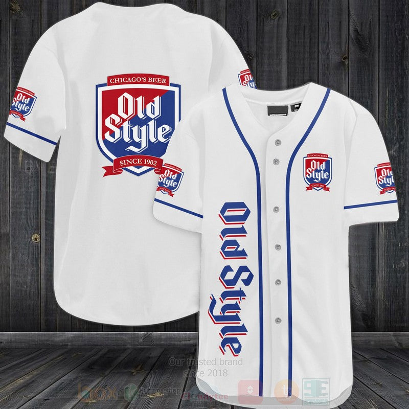 FASHION Chicago Beer Old Style Since 1902 Baseball Jerseys Botton Shirt baseball jersey product view 1