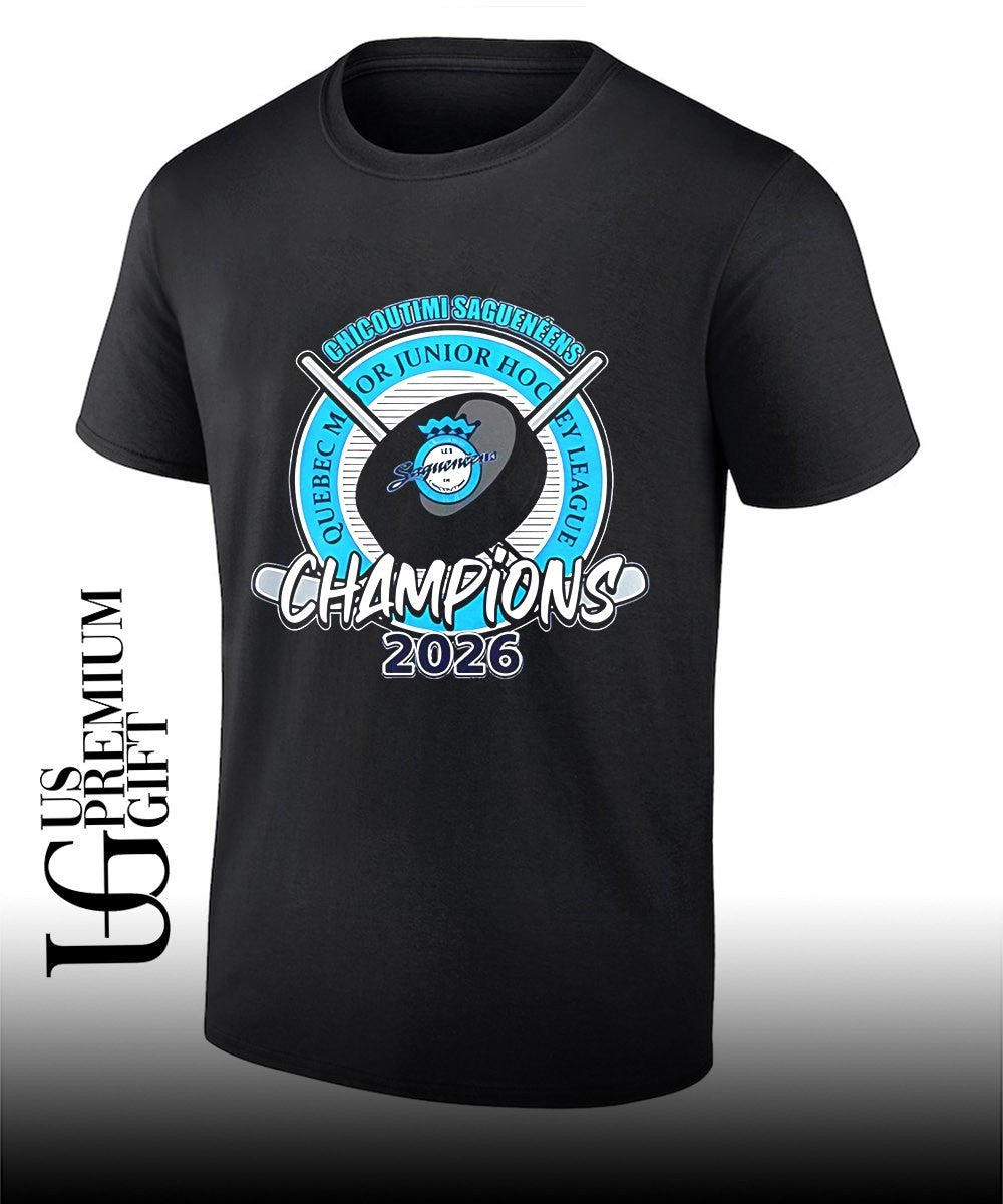 Chicoutimi Saguenens 2026 Quebec Maritimes Junior Hockey League Champions shirt Unisex T-shirt, Sweatshirt, Hoodie, Long Sleeve Tee - T-Shirt, Sweatshirt, Hoodie