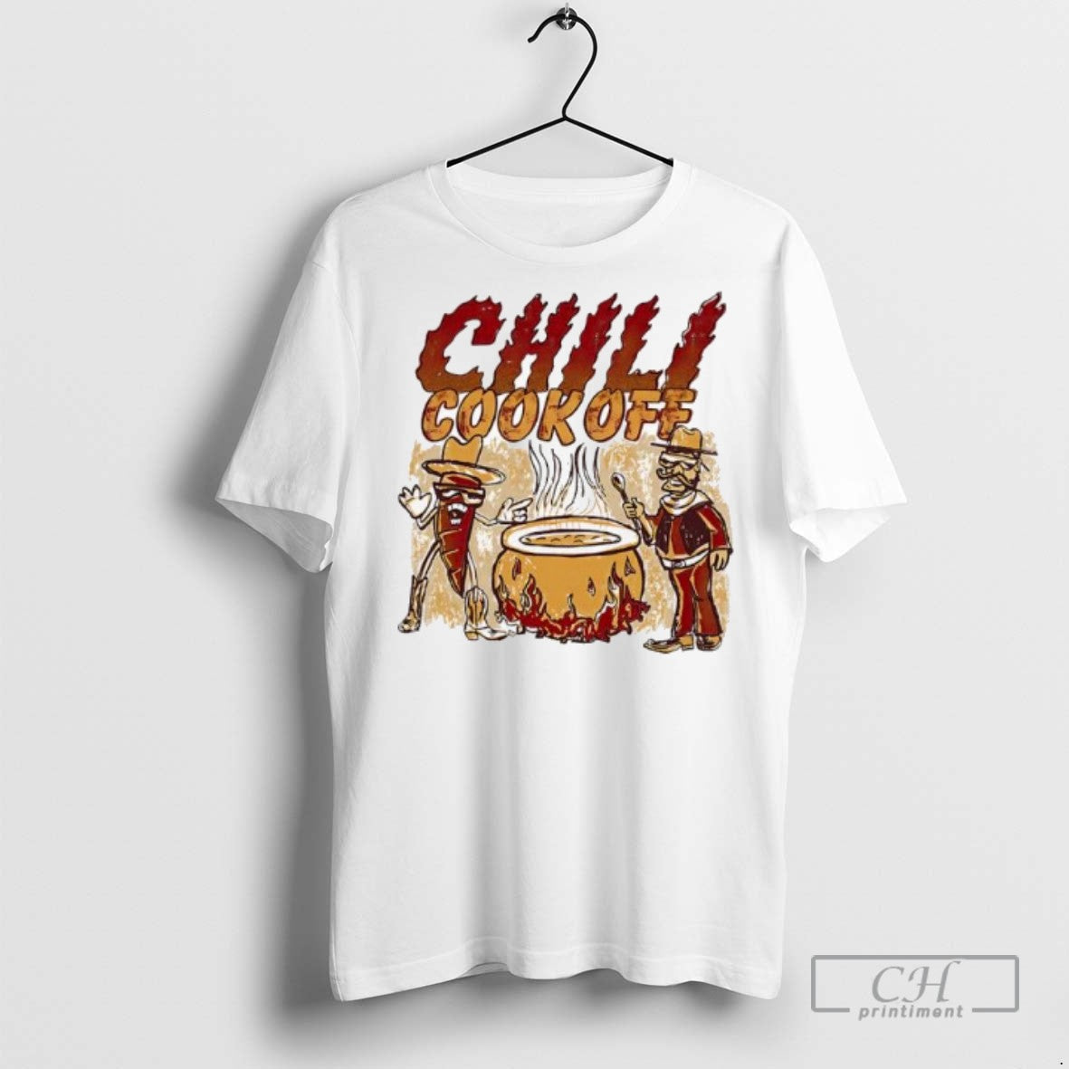 Chili Cookoff Fire Graphic T Shirts Unisex T-shirt, Sweatshirt, Hoodie, Long Sleeve Tee - T-Shirt, Sweatshirt, Hoodie