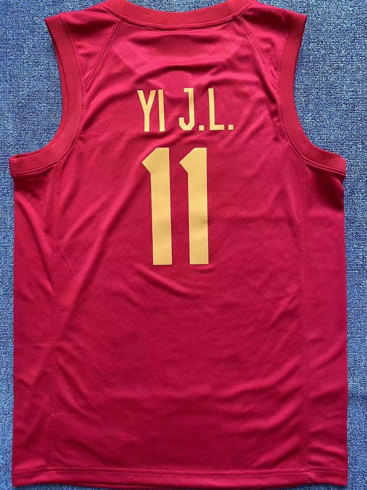 China World Cup Qualifier China Red Style 6 Basketball Jersey basketball jersey product view 1