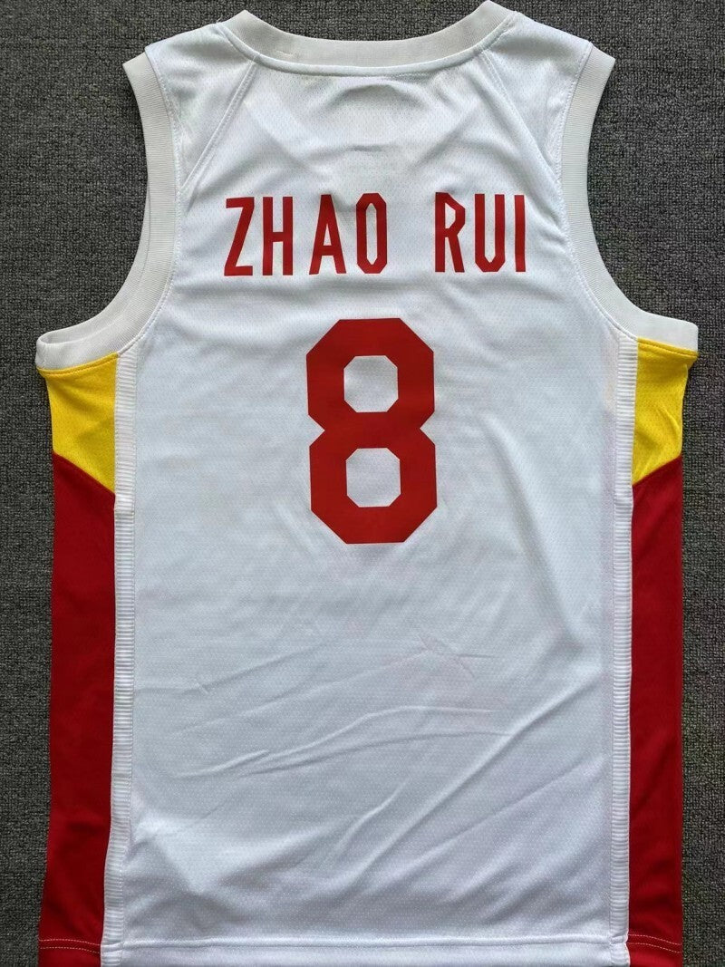 China World Cup Qualifier China White Style 4 Basketball Jersey basketball jersey product view 1