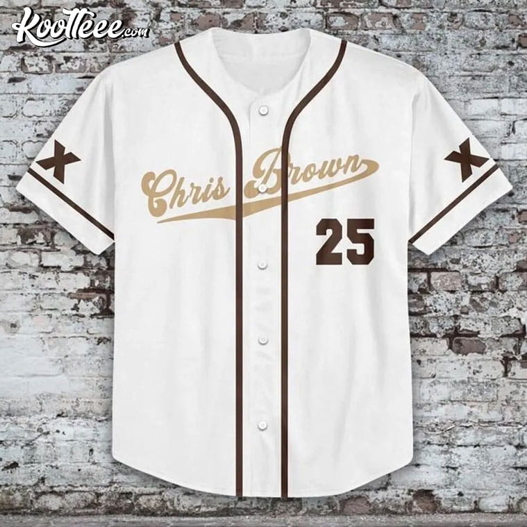 Chris Brown Breezy Bowl XX Custom Baseball Jersey baseball jersey product view 2