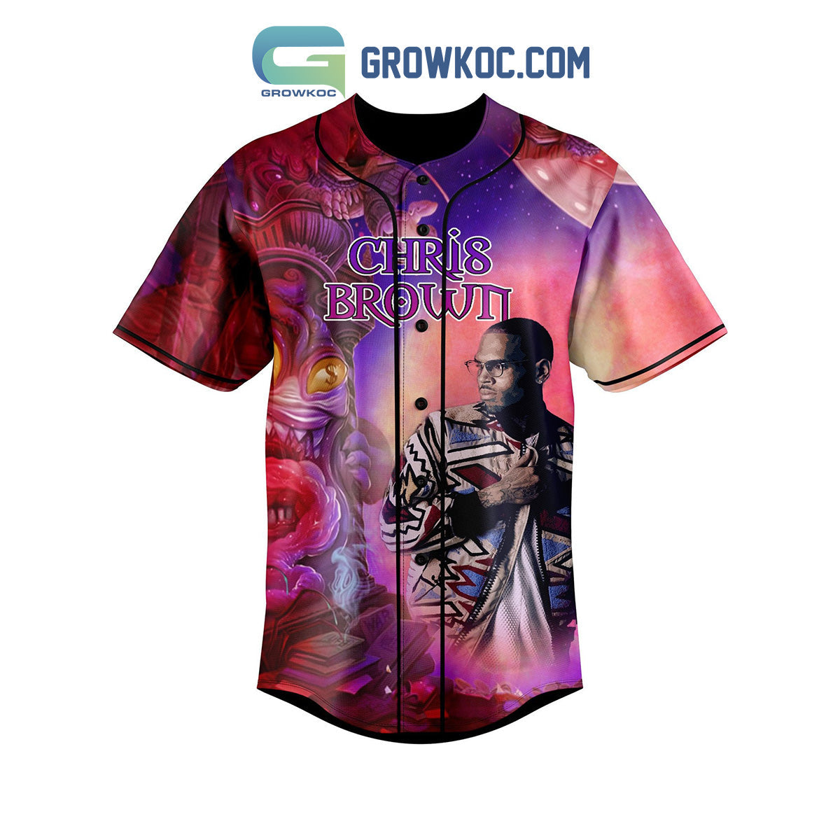 Chris Brown So Please Don’t Judge Me And I Won’t Judge Baseball Jersey baseball jersey product view 2