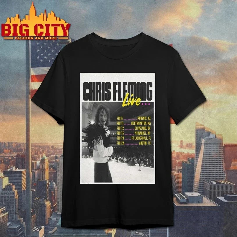 Chris Fleming February 2026 Tour Poster shirt Unisex T-shirt, Sweatshirt, Hoodie, Long Sleeve Tee - T-Shirt, Sweatshirt, Hoodie