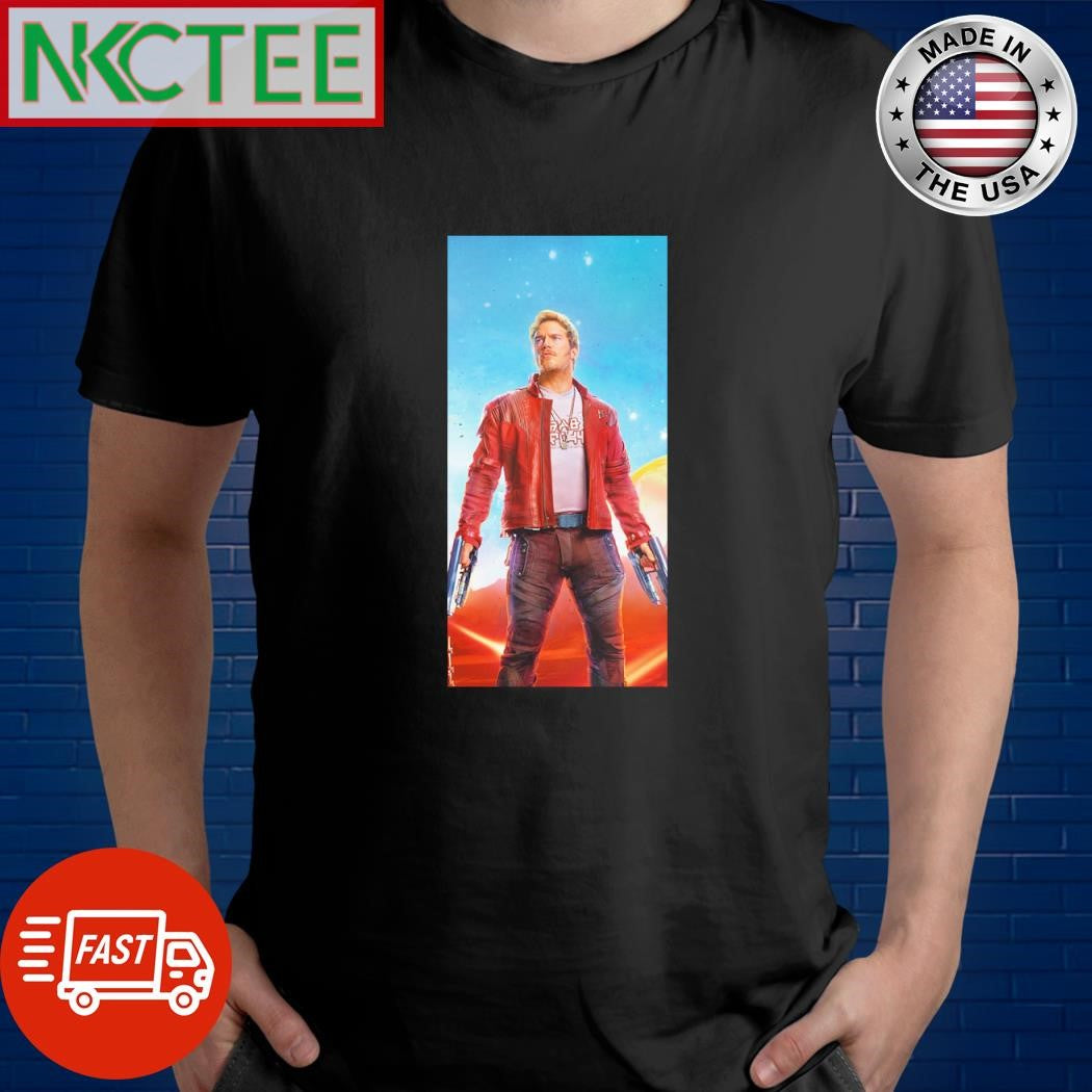Chris Pratt as Peter Quill, also known as Star-Lord photo shirt Unisex T-shirt, Sweatshirt, Hoodie, Long Sleeve Tee - T-Shirt, Sweatshirt, Hoodie