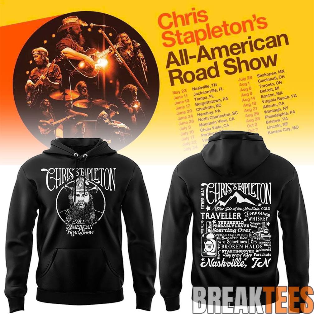Chris Stapleton All-American Road Show Hoodie Unisex T-shirt, Sweatshirt, Hoodie, Long Sleeve Tee - T-Shirt, Sweatshirt, Hoodie