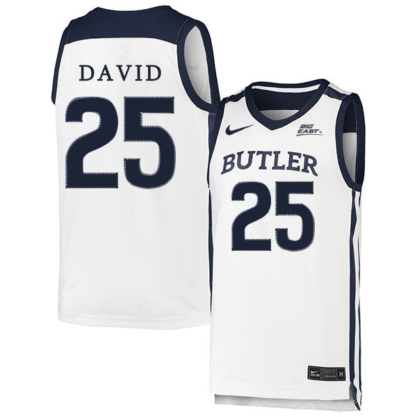 Christian David 25 White College Football Jersey football jersey product view 1