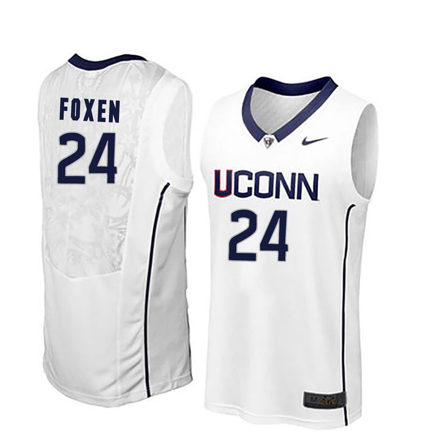 Christian Foxen 24 Men White College Football Jersey football jersey product view 1
