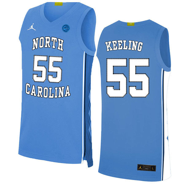 Christian Keeling 55 Blue College Football Jersey football jersey product view 1