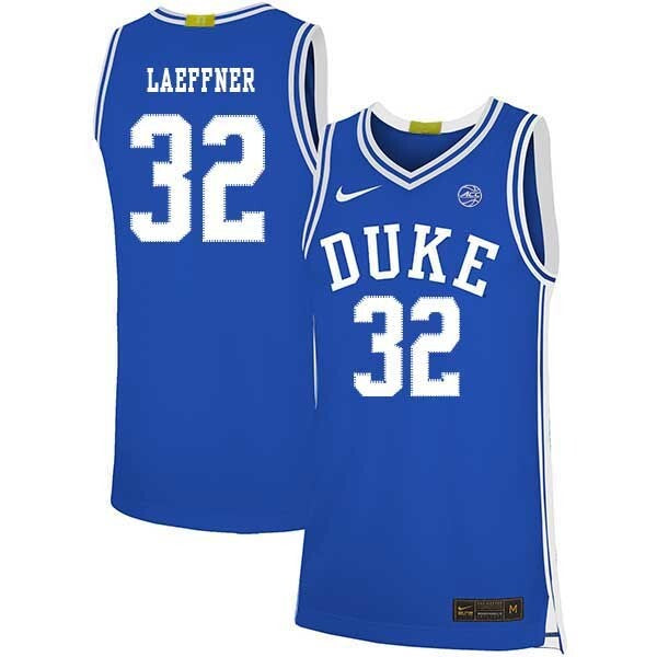 Christian Laettner 32 Blue College Football Jersey football jersey product view 1