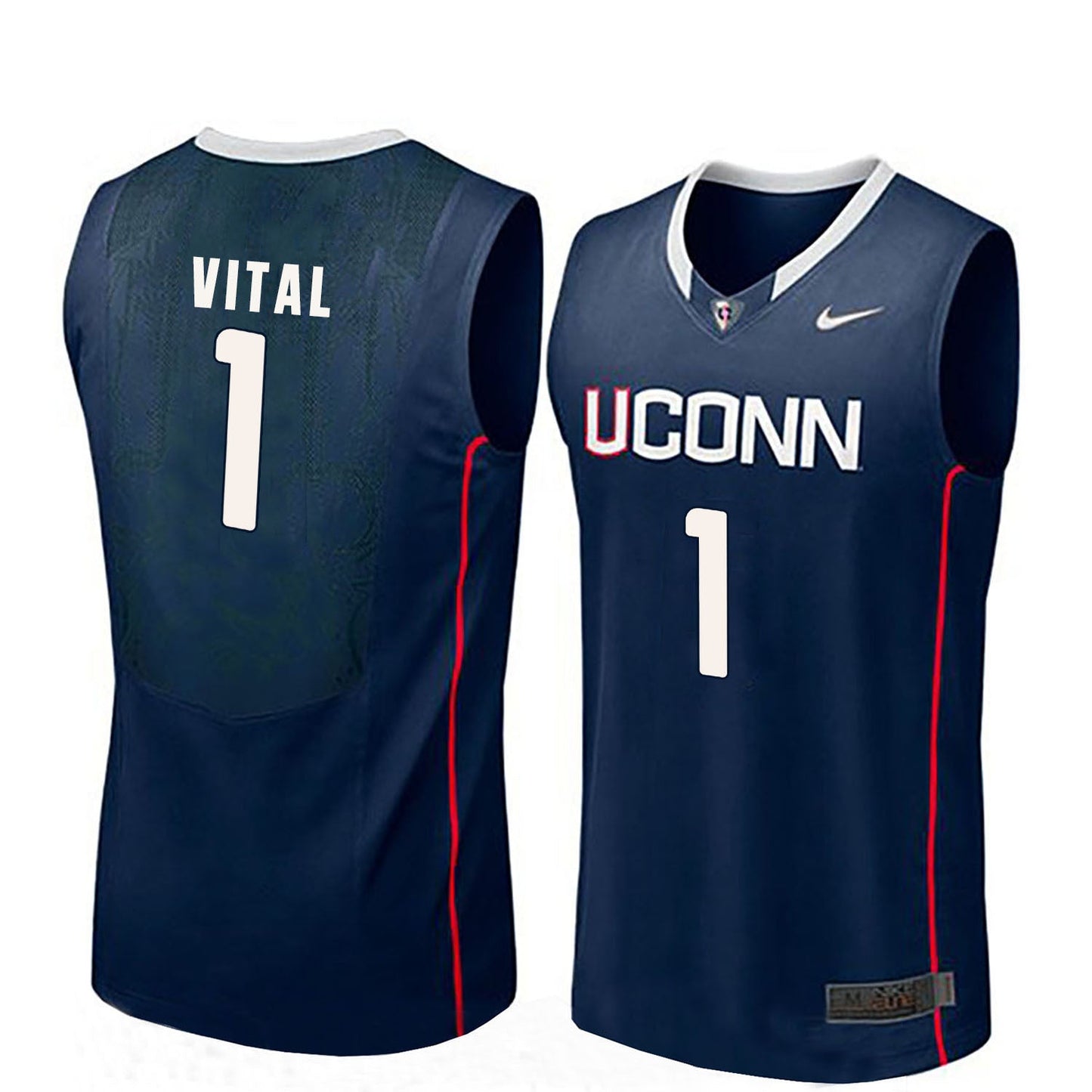 Christian Vital 1 Men Blue College Football Jersey football jersey product view 1