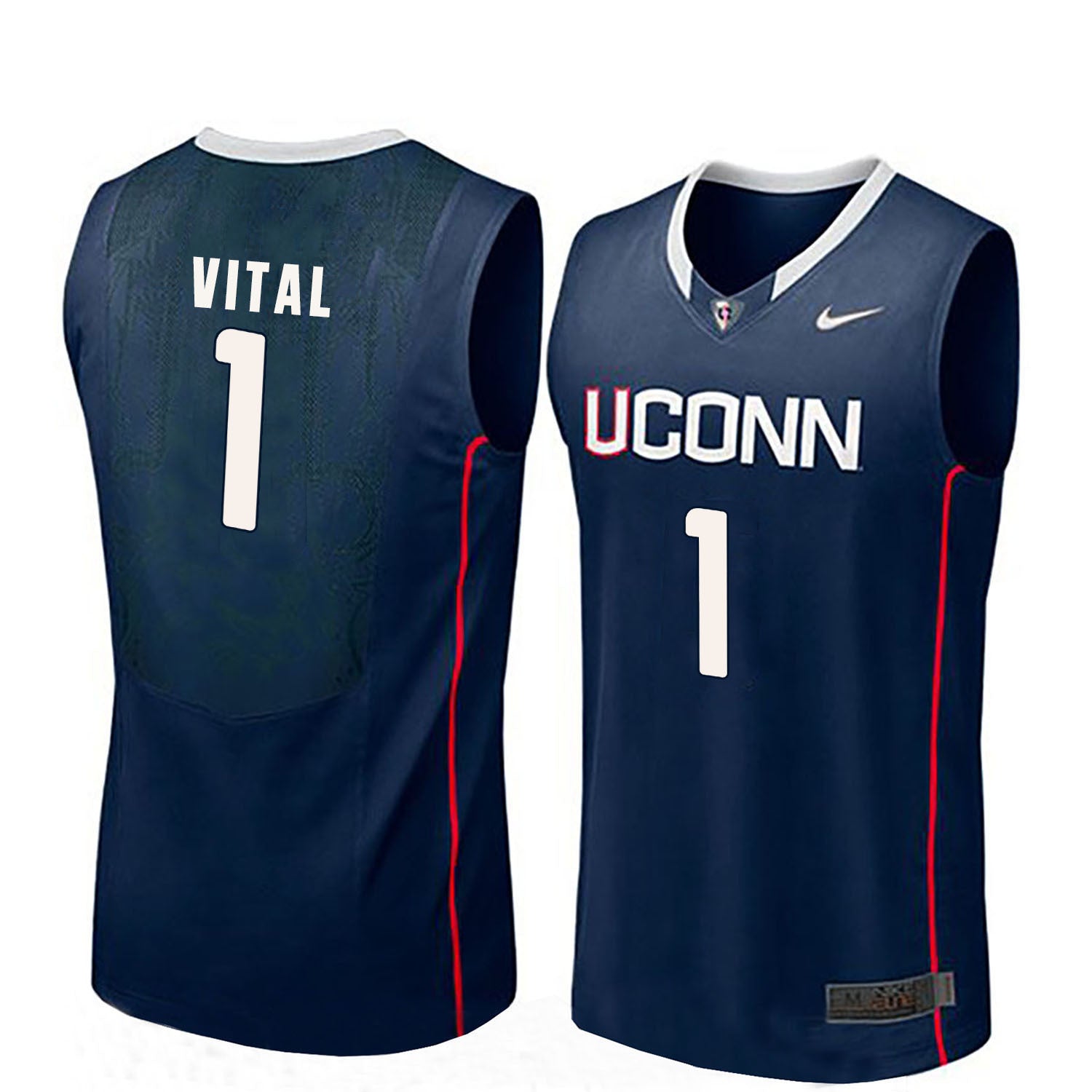 Christian Vital 1 Men Blue College Football Jersey football jersey product view 1