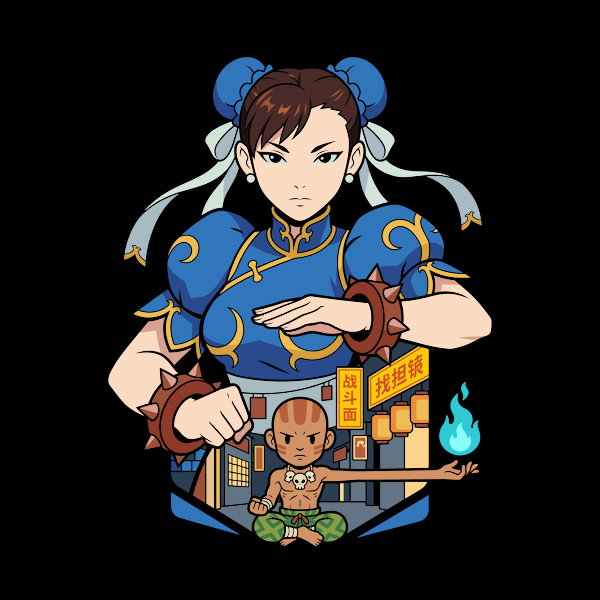 Chun Li Street Fighter Heritage Unisex T-shirt, Sweatshirt, Hoodie, Long Sleeve Tee - T-Shirt, Sweatshirt, Hoodie