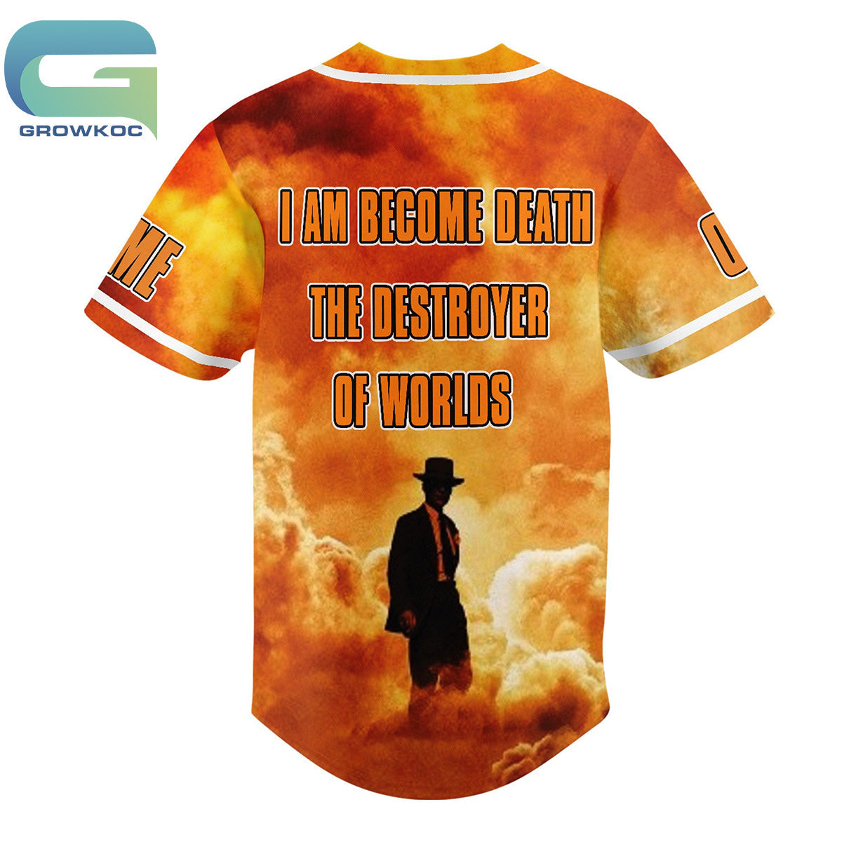 Cillian Murphy Oppenheimer I Am Become Death Personalized Baseball Jersey baseball jersey product view 2
