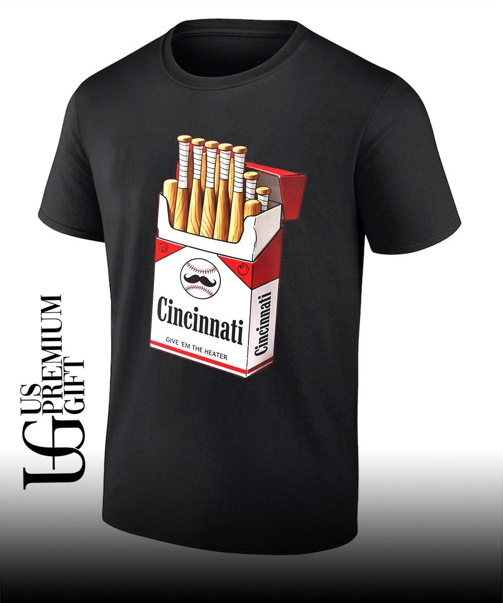Cincinnati Baseball Bat Pack smokes shirt Unisex T-shirt, Sweatshirt, Hoodie, Long Sleeve Tee - T-Shirt, Sweatshirt, Hoodie