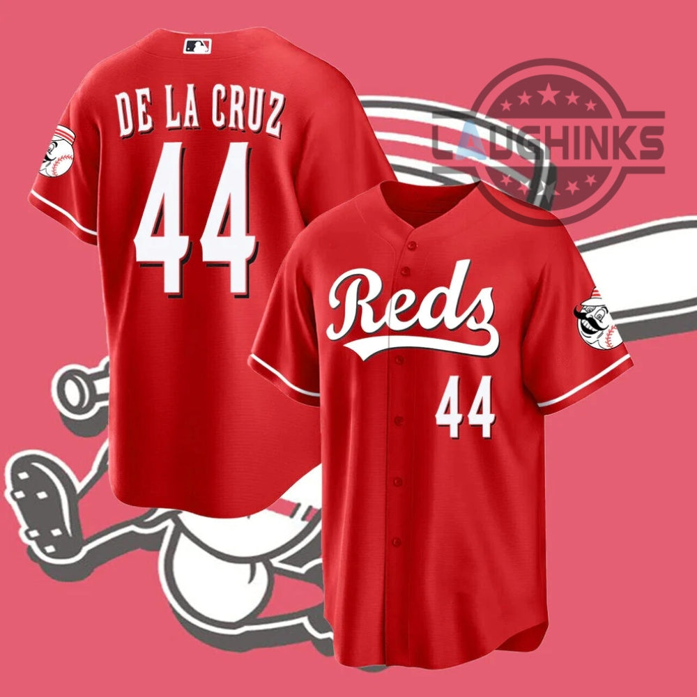 Cincinnati Reds Elly De La Cruz Jersey Number Best Baseball Elly De La Cruz Jersey Shirt baseball jersey product view 1