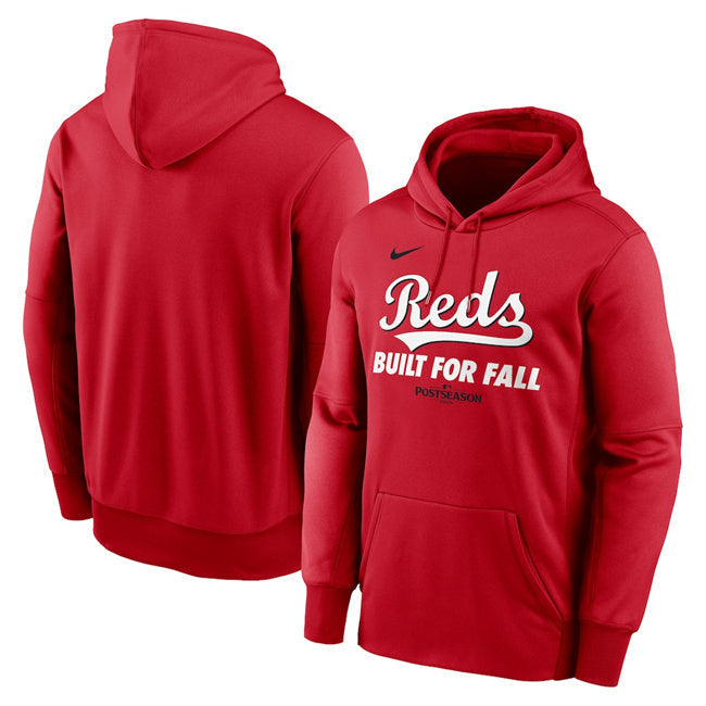 Cincinnati Reds Red 2025 Postseason Collection Therma Fleece Hoodie Baseball Jersey baseball jersey product view 1