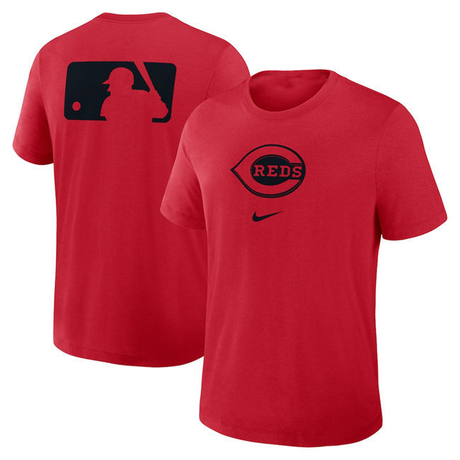 Cincinnati Reds Red Early Work Tri-Blend Dri-FIT T-Shirt Baseball Jersey baseball jersey product view 1