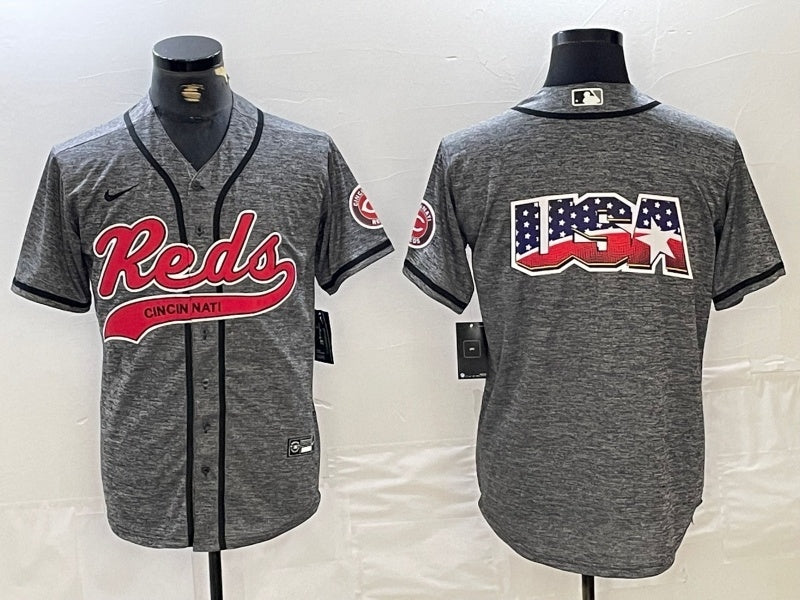 Cincinnati Reds Reds Collaboration Style 4 Baseball Jersey baseball jersey product view 1