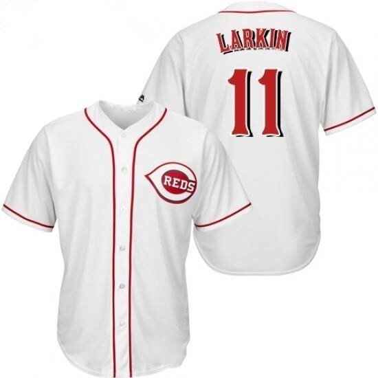 Cincinnati Reds #11 Barry Larkin Style 6 Baseball Jersey baseball jersey product view 1
