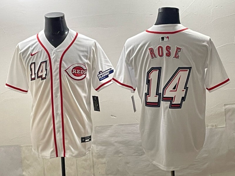 Cincinnati Reds #14 Pete Rose Reds Special Edition Style 2 Baseball Jersey baseball jersey product view 1