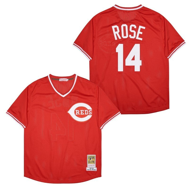 Cincinnati Reds #14 Pete Rose Style 3 Baseball Jersey baseball jersey product view 1
