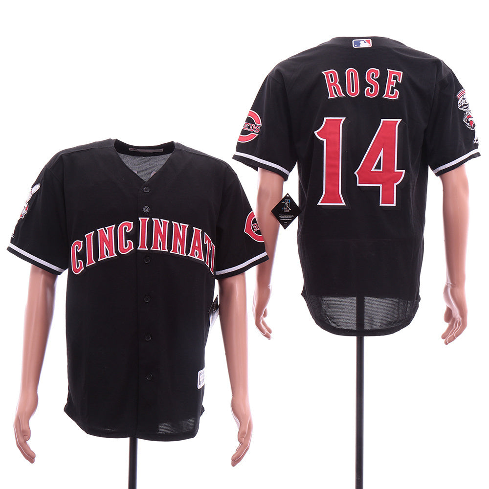 Cincinnati Reds #14 Pete Rose Style 6 Baseball Jersey baseball jersey product view 1