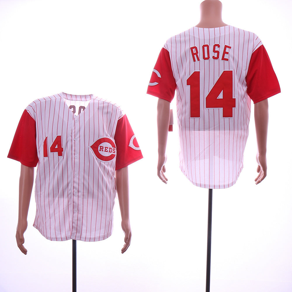 Cincinnati Reds #14 Style 1 Baseball Jersey baseball jersey product view 1