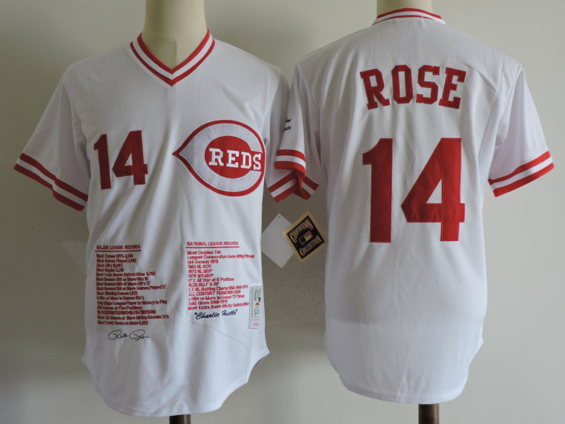 Cincinnati Reds #14 Style 2 Baseball Jersey baseball jersey product view 1