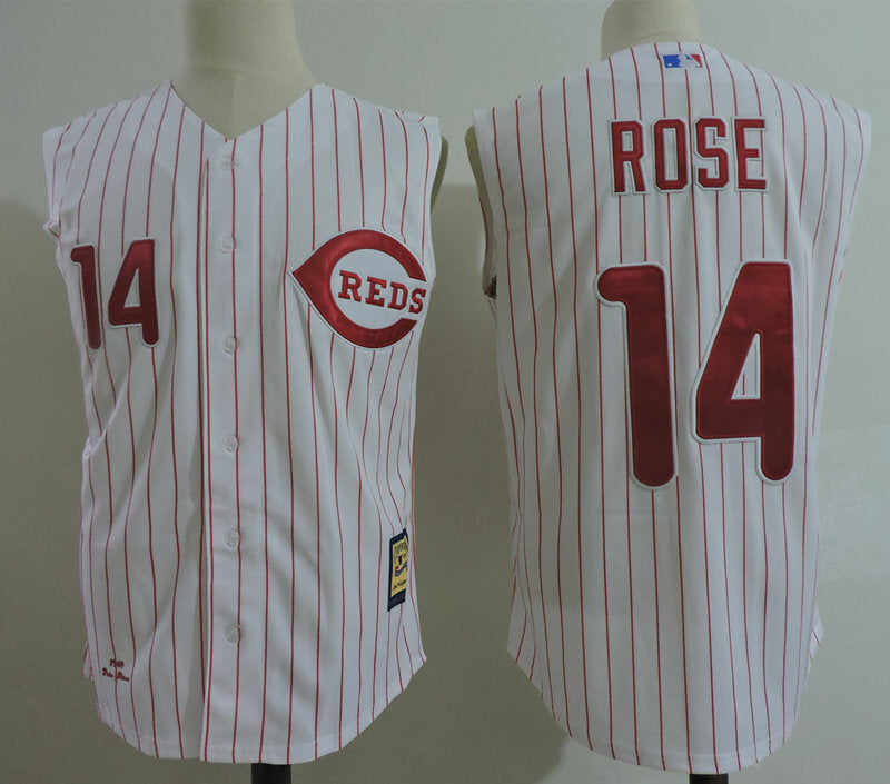 Cincinnati Reds #14 Style 3 Baseball Jersey baseball jersey product view 1