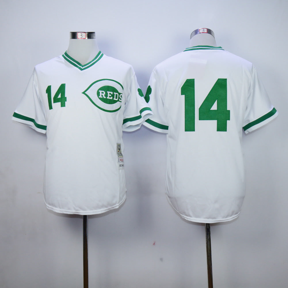 Cincinnati Reds #14 Style 5 Baseball Jersey baseball jersey product view 1