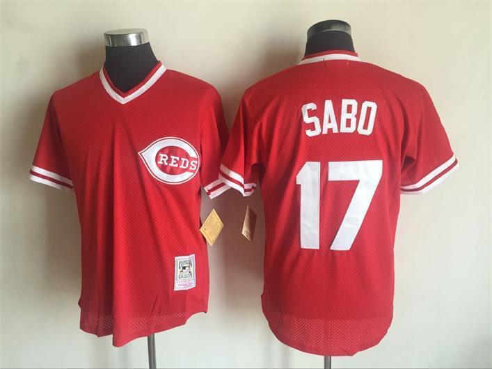 Cincinnati Reds #17 Chris Sabo Style 11 Baseball Jersey baseball jersey product view 1