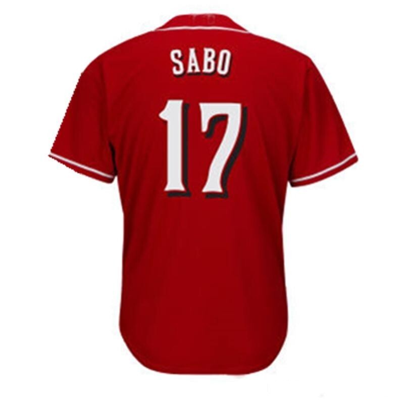 Cincinnati Reds #17 Chris Sabo Style 13 Baseball Jersey baseball jersey product view 1
