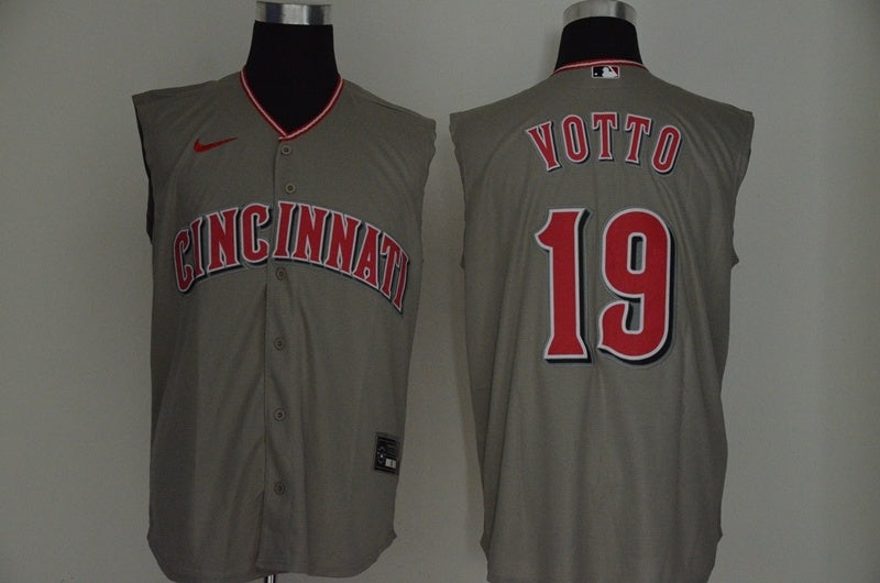 Cincinnati Reds #19 Joey Votto Baseball Jersey baseball jersey product view 1