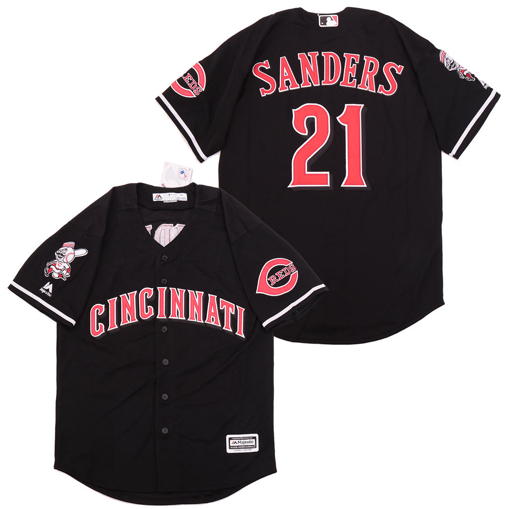 Cincinnati Reds #21 Deion Sanders Style 2 Baseball Jersey baseball jersey product view 1