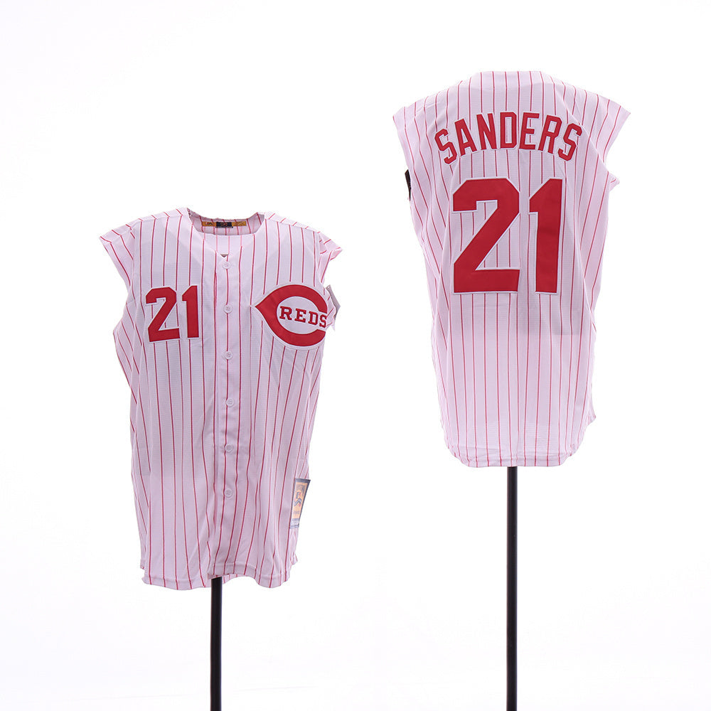 Cincinnati Reds #21 Deion Sanders Style 6 Baseball Jersey baseball jersey product view 1
