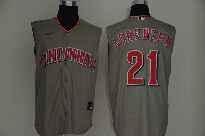 Cincinnati Reds #21 Lorenzen Style 1 Baseball Jersey baseball jersey product view 1