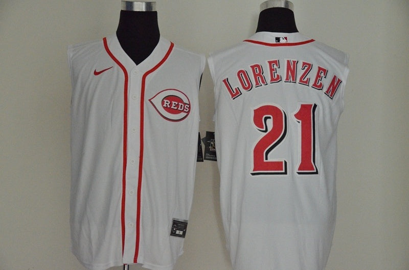 Cincinnati Reds #21 Lorenzen Style 2 Baseball Jersey baseball jersey product view 1