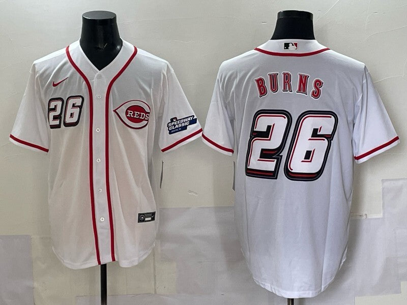 Cincinnati Reds #26 Chase Burns Reds Special Edition Style 2 Baseball Jersey baseball jersey product view 1