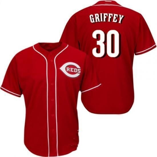 Cincinnati Reds #30 Ken Griffe Style 3 Baseball Jersey baseball jersey product view 1